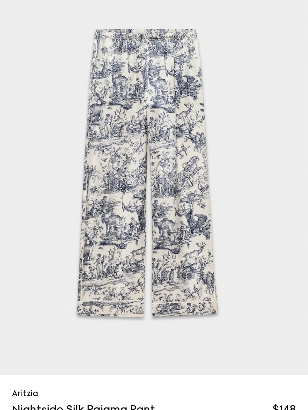 Aritzia Nightside Silk Pajama Pants —Medium